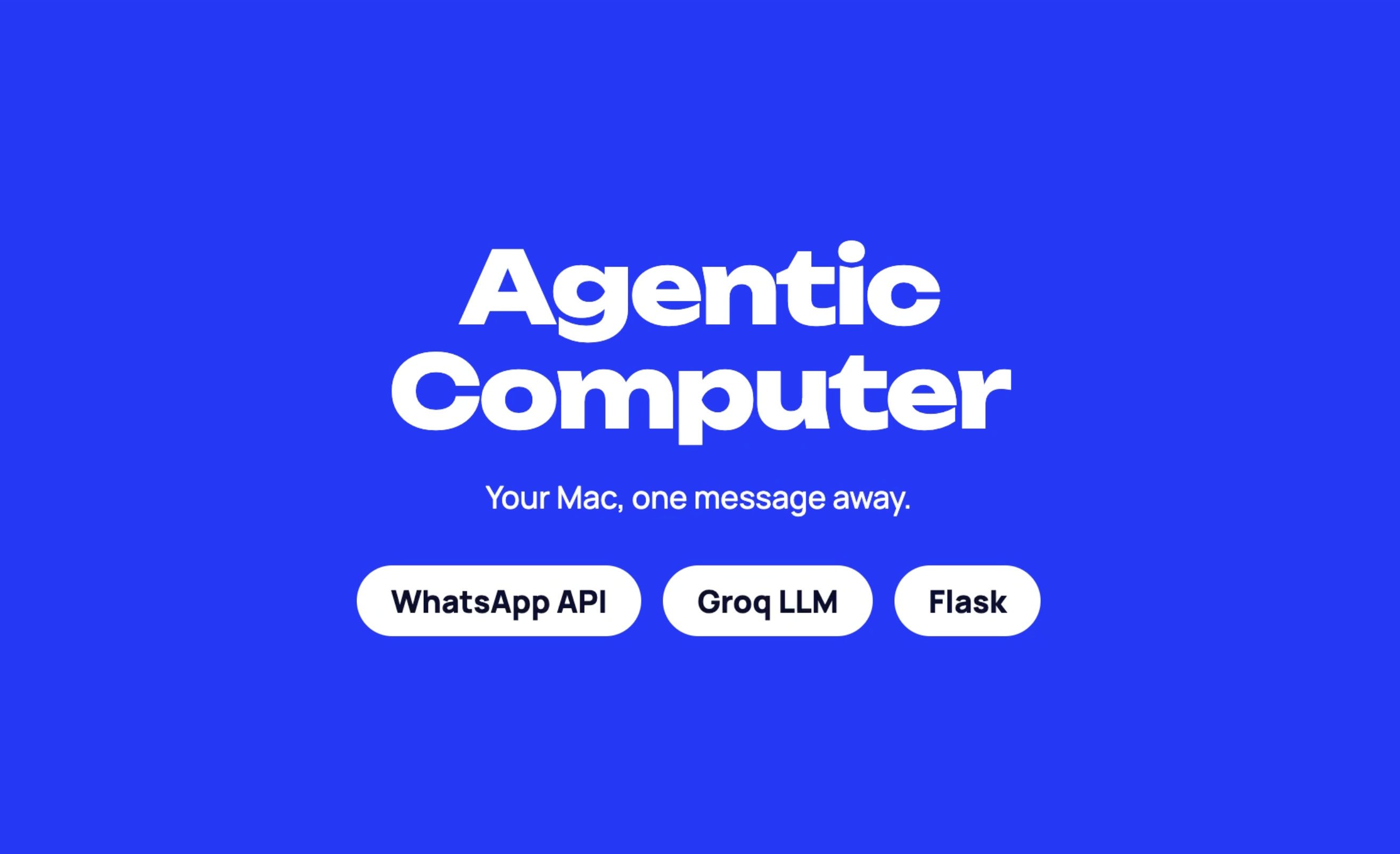 Agentic Computer